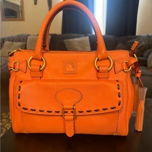 Dooney & Bourke salmon Satchel. EUC.